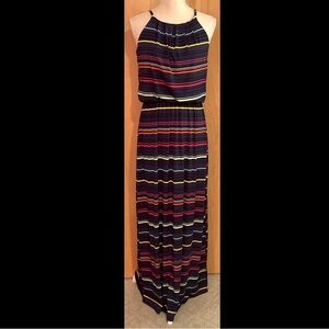 Maurice’s striped maxi dress with straps - EUC